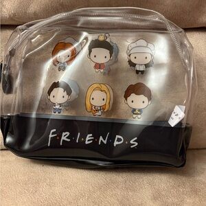Friends Clear and Black Cosmetic Bag
